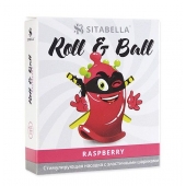 Стимулирующий презерватив-насадка Roll   Ball Raspberry - Sitabella - купить с доставкой в Дзержинске