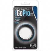 Черно-синее эрекционное кольцо Silicone Go Pro Cock Ring - Blush Novelties - в Дзержинске купить с доставкой