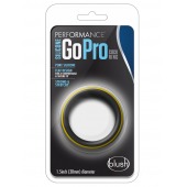 Черно-желтое силиконовое эрекционное кольцо Silicone Go Pro Cock Ring - Blush Novelties - в Дзержинске купить с доставкой