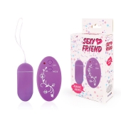 Фиолетовое виброяйцо Sexy Friend с 10 режимами вибрации - 1137