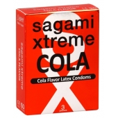 Ароматизированные презервативы Sagami Xtreme COLA - 3 шт. - Sagami - купить с доставкой в Дзержинске