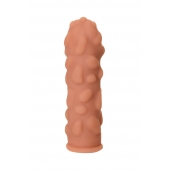 Телесная реалистичная насадка KOKOS Extreme Sleeve 11 с дополнительной стимуляцией - 12,7 см. - KOKOS - в Дзержинске купить с доставкой