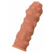 Телесная реалистичная насадка KOKOS Extreme Sleeve 11 с дополнительной стимуляцией - 12,7 см. - KOKOS - в Дзержинске купить с доставкой