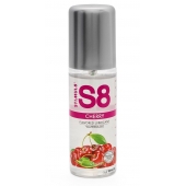 Смазка на водной основе S8 Flavored Lube со вкусом вишни - 125 мл. - Stimul8 - купить с доставкой в Дзержинске