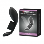 Черное кольцо на пенис с вибрацией Vibration Penis Sleeve - Baile - в Дзержинске купить с доставкой