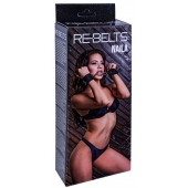 Черные кожаные наручники Naila - Rebelts - купить с доставкой в Дзержинске