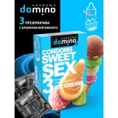 Презервативы для орального секса DOMINO Sweet Sex с ароматом мороженого - 3 шт. - Domino - купить с доставкой в Дзержинске
