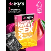 Презервативы для орального секса DOMINO Sweet Sex с ароматом манго - 3 шт. - Domino - купить с доставкой в Дзержинске