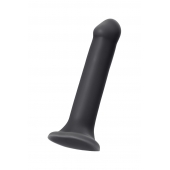 Черный фаллос на присоске Silicone Bendable Dildo XL - 20 см. - Strap-on-me - купить с доставкой в Дзержинске