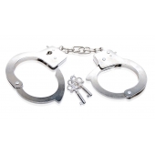 Металлические наручники Beginner s Metal Cuffs - Pipedream - купить с доставкой в Дзержинске