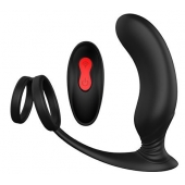 Черный массажер простаты REMOTE P-PLEASER - Dream Toys - в Дзержинске купить с доставкой