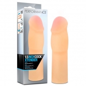 Телесная насадка-удлинитель на пенис PERFORMANCE 1.5INCH COCK XTENDER - 16 см. - Blush Novelties - в Дзержинске купить с доставкой