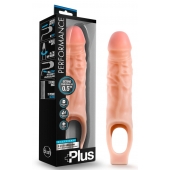 Телесный реалистичный фаллоудлинитель 9 Inch Silicone Cock Sheath Penis Extender - 22,86 см. - Blush Novelties - в Дзержинске купить с доставкой