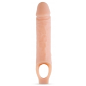 Телесный реалистичный фаллоудлинитель 10 Inch Silicone Cock Sheath Penis Extender - 25,4 см. - Blush Novelties - в Дзержинске купить с доставкой