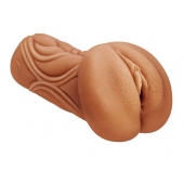 Кофейный мастурбатор-вагина Dumpling - Lola Games - в Дзержинске купить с доставкой