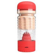 Вибромастурбатор-вагина Emily в красной колбе - Baile - в Дзержинске купить с доставкой