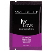 Лубрикант на водной основе для использования с игрушками WICKED Toy Love - 3 мл. - Wicked - купить с доставкой в Дзержинске