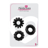 Набор из 3 черных эрекционных колец SET OF 3 COCKRINGS - Dream Toys - в Дзержинске купить с доставкой