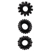 Набор из 3 черных эрекционных колец SET OF 3 COCKRINGS - Dream Toys - в Дзержинске купить с доставкой