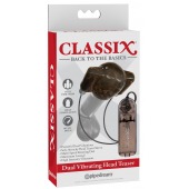 Дымчатый вибростимулятор головки пениса Dual Vibrating Head Teaser - Pipedream - в Дзержинске купить с доставкой