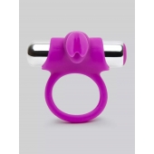 Лиловое виброкольцо с пультом ДУ Remote Control Cock Ring - Happy Rabbit - в Дзержинске купить с доставкой
