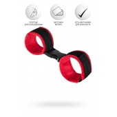 Красно-черные велюровые оковы Anonymo - ToyFa - купить с доставкой в Дзержинске