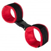 Красно-черные велюровые оковы Anonymo - ToyFa - купить с доставкой в Дзержинске