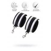 Серебристо-черные наручники Anonymo - ToyFa - купить с доставкой в Дзержинске