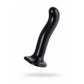 Черный стимулятор для пар P G-Spot Dildo Size L - 19 см. - Strap-on-me - в Дзержинске купить с доставкой