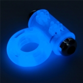 Голубое, светящееся в темноте эрекционное виброкольцо Lumino Play Vibrating Penis Ring - Lovetoy - в Дзержинске купить с доставкой