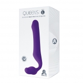 Фиолетовый безремневой страпон Queens L - Adrien Lastic - купить с доставкой в Дзержинске