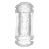 Прозрачный двусторонний мастурбатор Sophia - вагина и анус - Dream Toys - в Дзержинске купить с доставкой