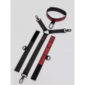 Ошейник с наручниками Reversible Faux Leather Collar and Wrist - Fifty Shades of Grey - купить с доставкой в Дзержинске