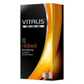 Ребристые презервативы VITALIS PREMIUM ribbed - 12 шт. - Vitalis - купить с доставкой в Дзержинске