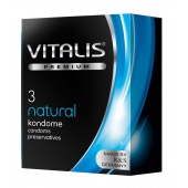 Классические презервативы VITALIS PREMIUM natural - 3 шт. - Vitalis - купить с доставкой в Дзержинске