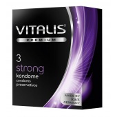 Презервативы с утолщенной стенкой VITALIS PREMIUM strong - 3 шт. - Vitalis - купить с доставкой в Дзержинске