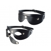 Черная кожаная маска  Новичок - Sitabella - купить с доставкой в Дзержинске