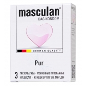 Супертонкие презервативы Masculan Pur - 3 шт. - Masculan - купить с доставкой в Дзержинске