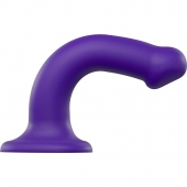 Фиолетовый фаллоимитатор-насадка Strap-On-Me Dildo Dual Density size M - 18 см. - Strap-on-me - купить с доставкой в Дзержинске