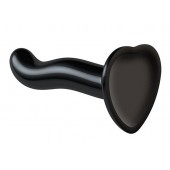Черный фаллоимитатор-насадка Strap-On-Me P G spot Dildo size S - 16,4 см. - Strap-on-me - купить с доставкой в Дзержинске