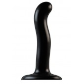Черный фаллоимитатор-насадка Strap-On-Me P G spot Dildo size S - 16,4 см. - Strap-on-me - купить с доставкой в Дзержинске