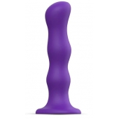 Фиолетовая насадка Strap-On-Me Dildo Geisha Balls size XL - Strap-on-me - купить с доставкой в Дзержинске