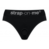 Черные трусики для насадок Heroine Lingerie Harness - size L - Strap-on-me - купить с доставкой в Дзержинске