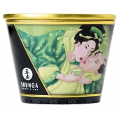 Массажная свеча Exotic Green Tea с ароматом зелёного чая - 170 мл. - Shunga - купить с доставкой в Дзержинске