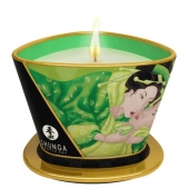 Массажная свеча Exotic Green Tea с ароматом зелёного чая - 170 мл. - Shunga - купить с доставкой в Дзержинске