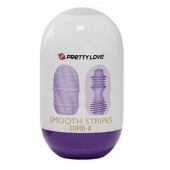 Сиреневый мастурбатор-яйцо Smooth Stripes - Baile - в Дзержинске купить с доставкой