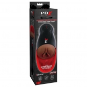 Коричневый мастурбатор-вагина с вибрацией Fuck-O-Matic 2 - Pipedream - в Дзержинске купить с доставкой