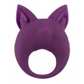 Фиолетовое перезаряжаемое эрекционное кольцо Kitten Kiki - Lola Games - в Дзержинске купить с доставкой