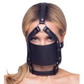 Черный намордник с кляпом-шаром Head Harness With A Gag - Orion - купить с доставкой в Дзержинске