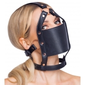 Черный намордник с кляпом-шаром Head Harness With A Gag - Orion - купить с доставкой в Дзержинске